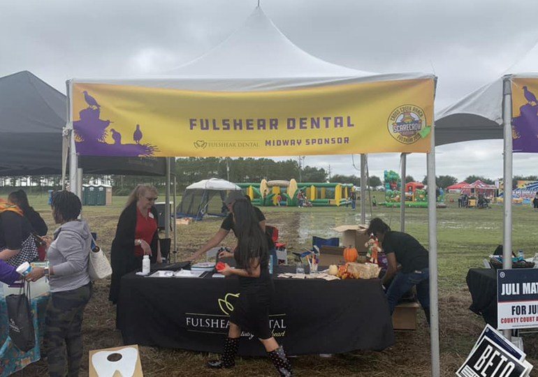 Fulshear Dental booth at event