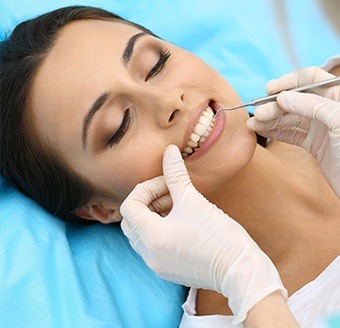 Woman receiving treatment