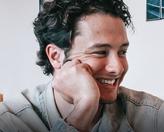 Young man with attractive smile